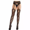 Leg Avenue – Bas en dentelle avec jarretelles – Lingerie sexy