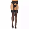 Leg Avenue – Bas jarretelles opaque – Lingerie sexy