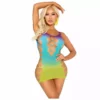 Leg Avenue – Mini robe sans couture avec ouvertures océan – Lingerie sexy