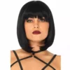 Leg Avenue – Perruque bob courte naturelle noire – Lingerie sexy