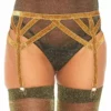 Leg Avenue – Porte-jarretelles élastique lurex – Lingerie sexy