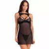 Livco Corsetti Fashion – Krolina lc 90734 chemise + string noir – Lingerie sexy