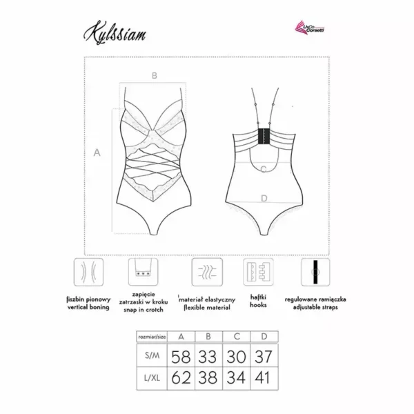 Livco Corsetti Fashion – Kylssiam lc 90613 corps noir – vue 6 – Lingerie sexy