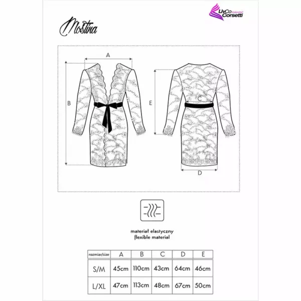 Livco Corsetti Fashion – Mostina lc 90641 robe g noir – vue 5 – Lingerie sexy