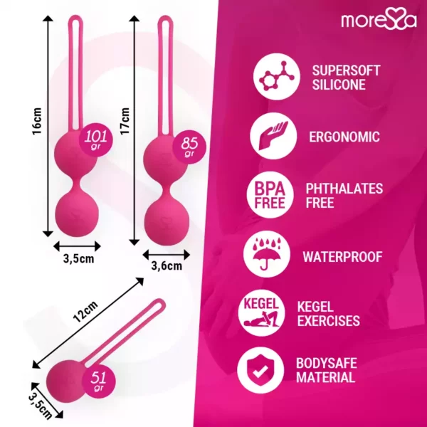 Moressa – Osian set premium silicone rose (osian one - 51 g | osian two - 101 g | osian three 85 g) – vue 4 – Sextoys