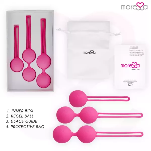 Moressa – Osian set premium silicone rose (osian one - 51 g | osian two - 101 g | osian three 85 g) – vue 6 – Sextoys