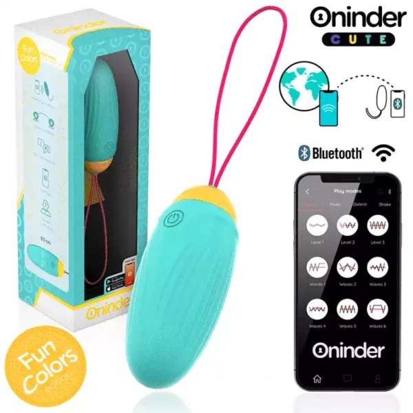 Oninder Cute – Œuf vibrant love pleasure - pierres en silicone rotatives - application mondiale gratuite – vue 2 Oninder Cute – Œuf vibrant love pleasure - pierres en silicone rotatives - application mondiale gratuite – vue 2 – Sextoys