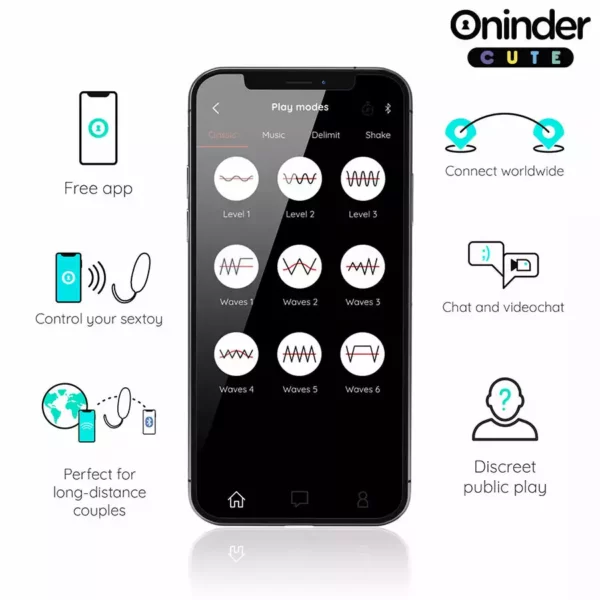 Oninder Cute – Œuf vibrant love pleasure - pierres en silicone rotatives - application mondiale gratuite – vue 5 Oninder Cute – Œuf vibrant love pleasure - pierres en silicone rotatives - application mondiale gratuite – vue 5 – Sextoys