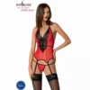 Passion – Peonia corset ligne érotique rouge – Lingerie sexy