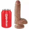 Pipedreams – Pénis réaliste avec boules 13.2 cm caramel – Sextoys