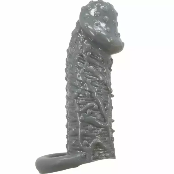 Pretty Love – Agrandisseur de pénis réaliste et manchon retardateur modèle 2 gris – vue 2 – Sextoys