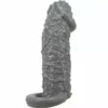 Pretty Love – Agrandisseur de pénis réaliste et manchon retardateur modèle 2 gris – vue 4 – Sextoys