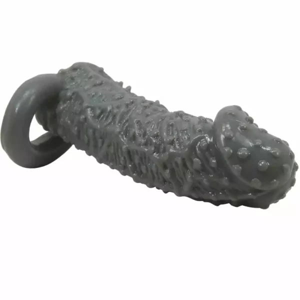 Pretty Love – Agrandisseur de pénis réaliste et manchon retardateur modèle 2 gris – vue 5 – Sextoys