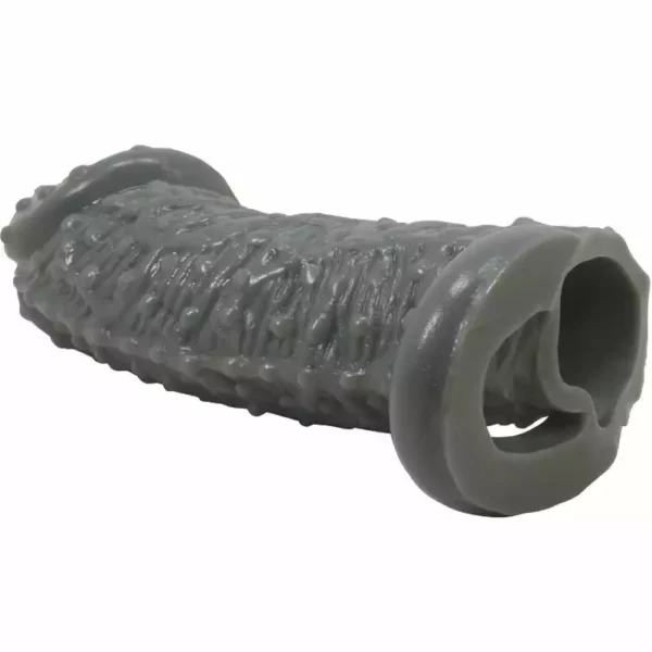 Pretty Love – Agrandisseur de pénis réaliste et manchon retardateur modèle 2 gris – vue 6 – Sextoys