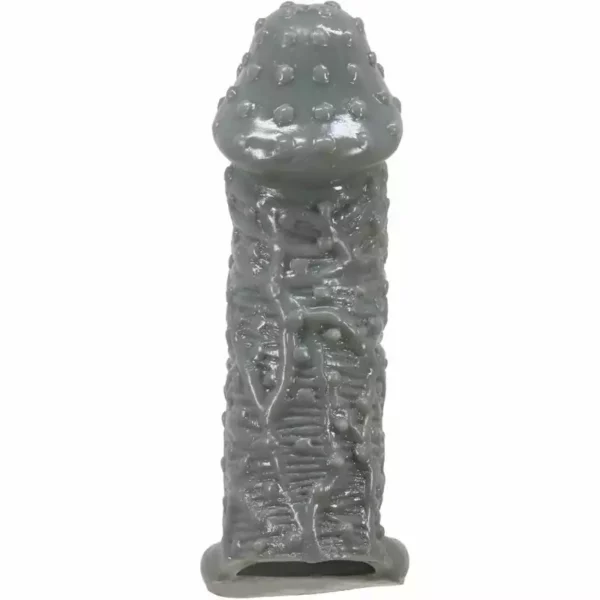 Pretty Love – Agrandisseur de pénis réaliste et manchon retardateur modèle 2 gris – Sextoys