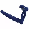 Pretty Love – Ajmal anneau vibrant avec plug bleu – Sextoys