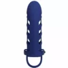 Pretty Love – Altaf anneau vibrateur avec gaine en silicone bleu – vue 5 – Sextoys