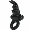 Pretty Love – Anneau vibrateur excitant rabbit 10 vibrations noir – Sextoys