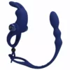Pretty Love – Ayad anneau vibrateur lapin avec plug bleu – Sextoys