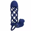 Pretty Love – Giann anneau vibrateur avec gaine en silicone bleu – vue 3 – Sextoys