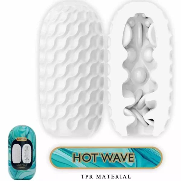 Pretty Love – Masturbateur pour homme en silicone hot wave blanc – vue 2 – Sextoys