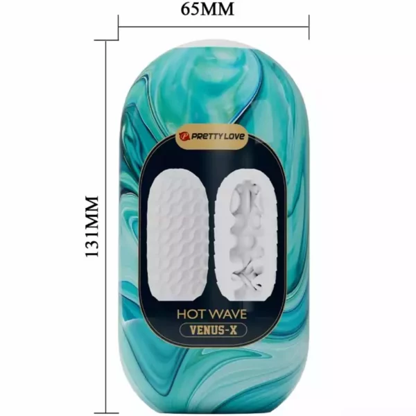 Pretty Love – Masturbateur pour homme en silicone hot wave blanc – vue 3 – Sextoys