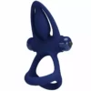Pretty Love – Mat double anneau avec vibration & stimulateur bleu – Sextoys