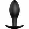 Pretty Love – Plug anal ancre en silicone 8.5 cm noir – Sextoys