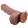 Pretty Love – Série sliding skin gode réaliste avec ventouse sliding skin marron 23,4 cm – Sextoys
