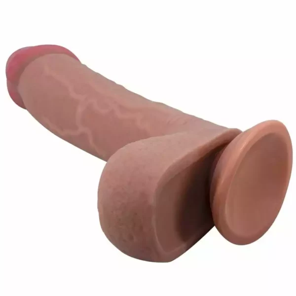 Pretty Love – Série sliding skin gode réaliste avec ventouse sliding skin marron 23,4 cm – Sextoys