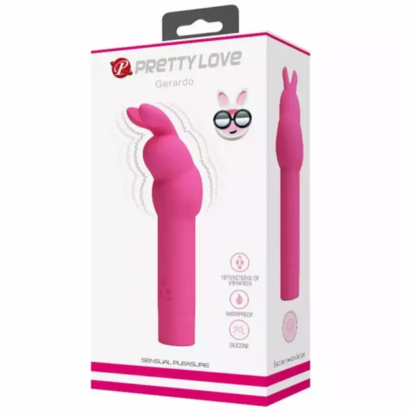 Pretty Love – Vibrateur en silicone gerardo fuschia rabbit – vue 5 Pretty Love – Vibrateur en silicone gerardo fuschia rabbit – vue 5 – Stimulateurs clitoridiens