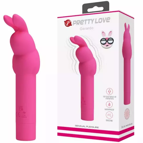 Pretty Love – Vibrateur en silicone gerardo fuschia rabbit – vue 6 Pretty Love – Vibrateur en silicone gerardo fuschia rabbit – vue 6 – Stimulateurs clitoridiens