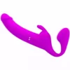 Pretty Love – Zanini strapless strap-on 10 vibrations violet – Sextoys