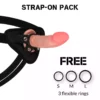 Rock Army – Harnais + gode réaliste tigre double densité 14 cm -o- 4.46 cm – Sextoys