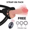 Rock Army – Harnais + vibrateur silicone liquide premium télécommande apache 20.5 cm -o- 4.62 cm – Sextoys