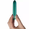 Rocks-Off – Balle vibrante touche de pétales de paon en velours – vue 3 Rocks-Off – Balle vibrante touche de pétales de paon en velours – vue 3 – Sextoys