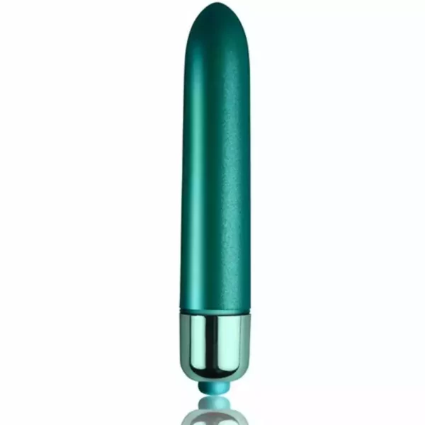 Rocks-Off – Balle vibrante touche de pétales de paon en velours Rocks-Off – Balle vibrante touche de pétales de paon en velours – Sextoys