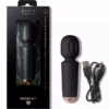 Rocks-Off – Mini baguette rechargeable 16 fonctions tulipe noire – Vibromasseurs
