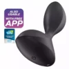 Satisfyer – Application de plug vibrant sweet seal noir – Sextoys