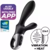 Satisfyer – Application heat climax+ vibrateur anal noir – Vibromasseurs high-tech
