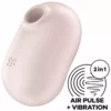 Satisfyer – Stimulateur et vibrateur double air pulse pro to go 2 beige – Stimulateurs clitoridiens