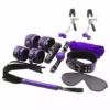 Secretplay – Bdsm set 8pcs purble / noir. – BDSM & fétichisme