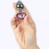 Secretplay – Plug anal en métal coeur fuchsia petite taille 7 cm – vue 3 Secretplay – Plug anal en métal coeur fuchsia petite taille 7 cm – vue 3 – Sextoys