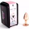 Secretplay – Plug anal en métal or rose petite taille 7 cm – vue 2 Secretplay – Plug anal en métal or rose petite taille 7 cm – vue 2 – Sextoys