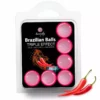 Secretplay – Set 6 balles brésiliennes triple effet – Lubrifiants & massage