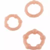 Seven Creations – Ensemble de trois anneaux pénis en peau – Sextoys