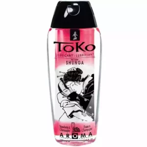Shunga – Arôme lubrifiant fraise et champagne toko Shunga – Arôme lubrifiant fraise et champagne toko – Lubrifiants & massage