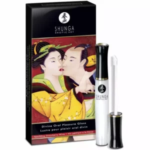 Shunga – Gloss à lèvres divine fraise & cava Shunga – Gloss à lèvres divine fraise & cava – Bien-être intime