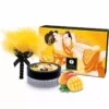 Shunga – Kit de poudre de massage comestible mangue – Bien-être intime