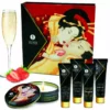 Shunga – Kit secret geisha fraises et cava – Lubrifiants & massage